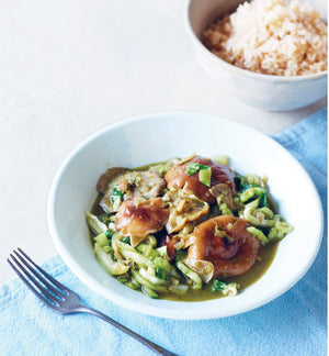 Shiitake, pak choi and matcha teriyaki stir-fry Recipe