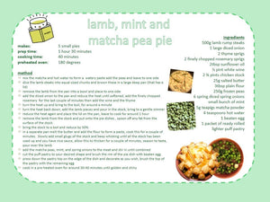 Lamb matcha pie