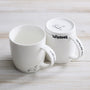 Two teapigs branded mugs with dachshund logo
