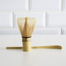 bamboo whisk and scoop
