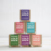 pyramid of cold brew tea boxes