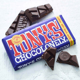 tony's chocolonely dark milk pretzel toffee chocolate