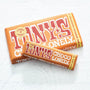 Big and small bar of Tony's Chocolonely caramel sea salt milk chocolate