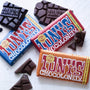Collection of Tony's chocolonely chocolate bars