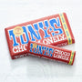 Small and big Tony's chocolonely milk chocolate bar